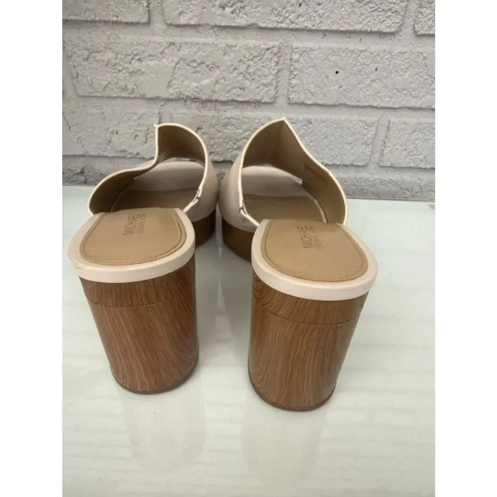 Michael Kors Women’s Aldrich Platform Block Heel Mules Sandals Size 8M
